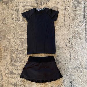 Ivivva skort and Ivivva short sleeve top